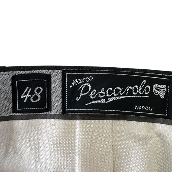 Marco Pescarolo Slim 80 Dress Pants Trouser Men’s 48 US 33 x 28 Charcoal Gray - Picture 6 of 11